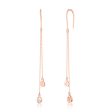 Rose Gold Diamond Drop Earrings - S2012293 on Sale