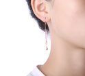 Rose Gold Diamond Drop Earrings - S2012293 on Sale