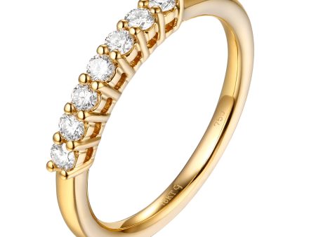 14KT Yellow Gold 7 Diamond Prong - S201989B Online