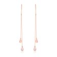 Rose Gold Diamond Drop Earrings - S2012293 on Sale