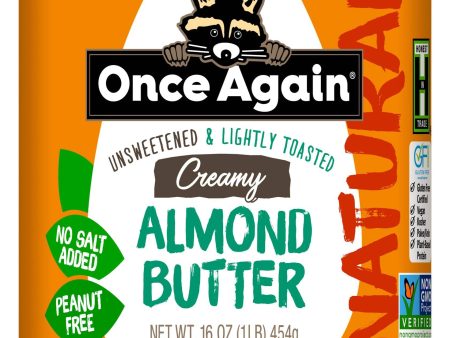 Almond Butter, Creamy, No Salt, Lightly Toasted Cheap