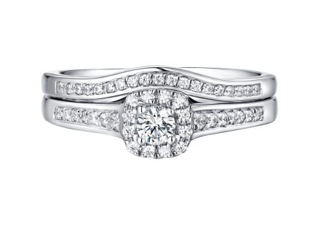 Beau Diamond Engagement Ring S201851A and Band Set S201851B Online now