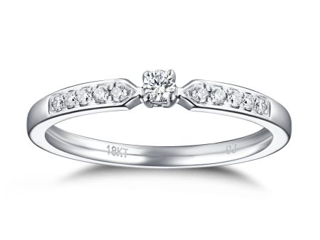 White Gold Diamond Solitaire Plus Promise Ring - S2012170 Online Hot Sale