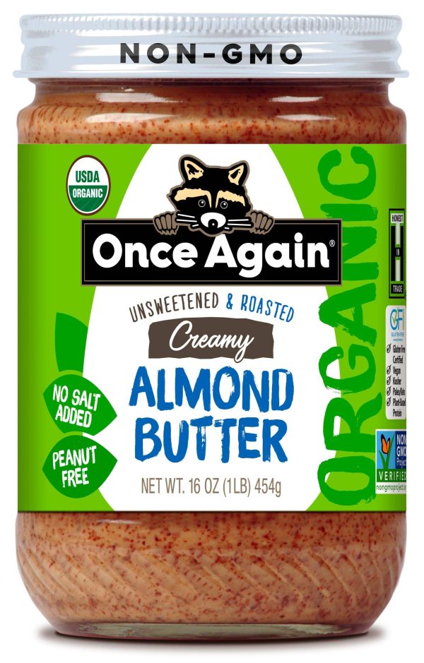 Almond Butter, Creamy, No Salt, Organic on Sale