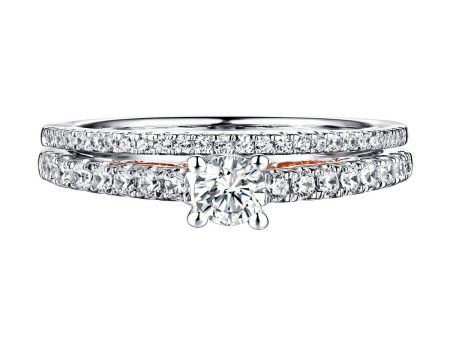 Beau Diamond Engagement Ring S201846A and Band Set S201846B Online now