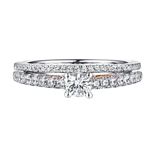 Beau Diamond Engagement Ring S201846A and Band Set S201846B Online now