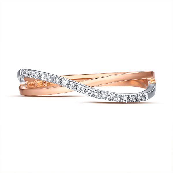 Rose Gold and White Gold Diamond Fashion Ring - S2012196 Fashion