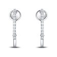 White Gold Diamond Hoop Earrings - S2012125 For Discount