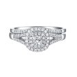 Beau Diamond Engagement Ring S201848A and Band Set S201848B For Discount