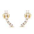 Yellow Gold Fashion Diamond Earrings - S2012126 Fashion