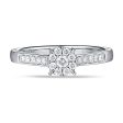 White Gold Diamond Cluster Promise Ring - S2012172 Online