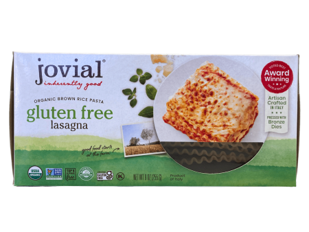 Lasagna, Brown Rice, Organic, Jovial, Gluten-Free Online now