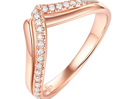 Rose Gold Diamond Fashion Ring - S2012194 Cheap