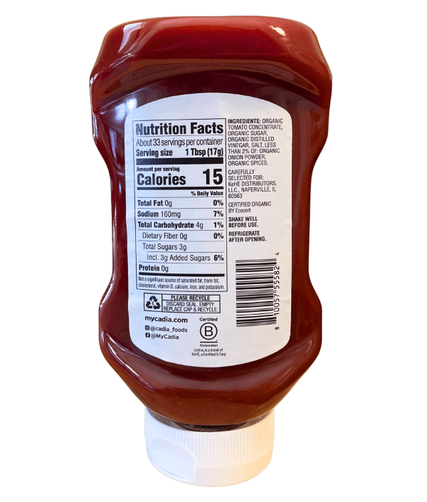 Ketchup, Organic, Cadia Online