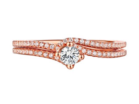 Beau Diamond Engagement Ring S201854A and Band Set S201854B Fashion