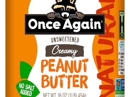 Peanut Butter, Creamy, No Salt For Discount