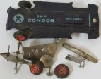 JNF Condor base plate and wheels : original parts.  Incomplete parts sold as is. Cheap