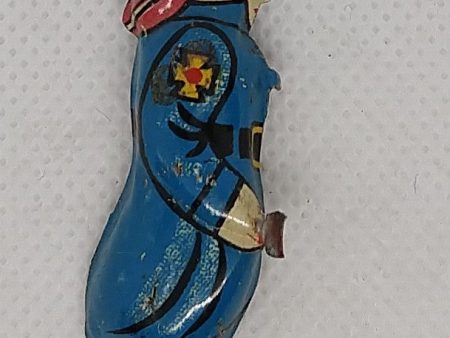 Vintage tin toy fireman figure  (one side only) Online Hot Sale