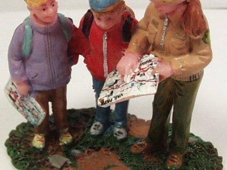 Park Ranger with 2 Children Vail Park 2-1 2 in. train figure Online Hot Sale