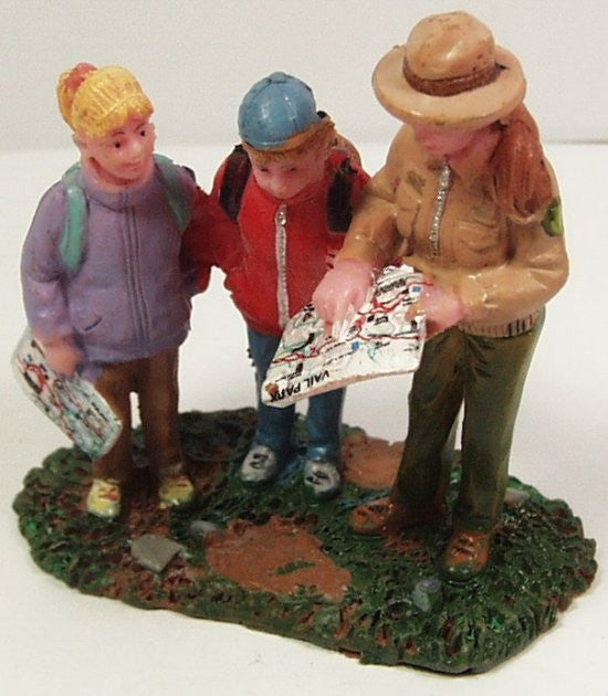 Park Ranger with 2 Children Vail Park 2-1 2 in. train figure Online Hot Sale