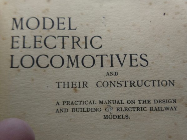 Model Electric Locomotives Model Construction Book or Manual. Cheap