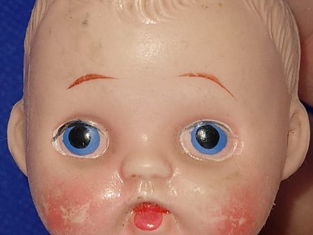 Vintage plastic doll head 2  x 1.5   Original condition. Sold for parts only. For Sale