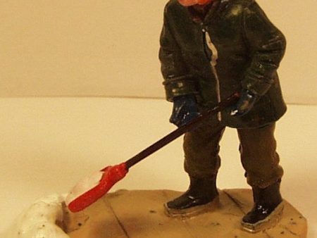 Lady shoveling snow B3229 2-1 2 in. train figure Hot on Sale