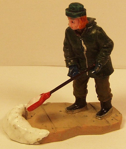 Lady shoveling snow B3229 2-1 2 in. train figure Hot on Sale