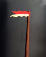 Boat brown tin mast with flag : Arnold Bing . 3-1 2  Discount