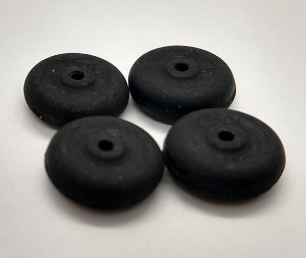 1 2  solid black wheel : toy rubber wheel: Black rubber Width 1 8  For Cheap