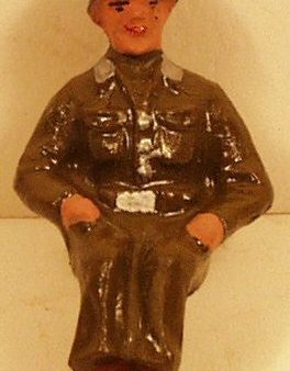 Arnold Hauser Toy Soldier  green seated 58mm For Sale