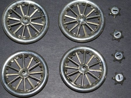 1-1 2  Tin Spoked Toy Wheel : Lehmann Set of Four Tin Wheels Fashion