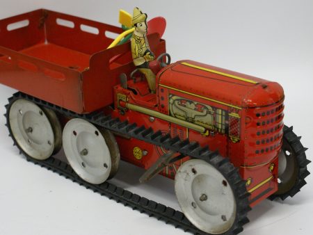 Marx toy Tractor Early Reversible 6 Wheel Construction replacement Track. 26  x 1 2  Supply