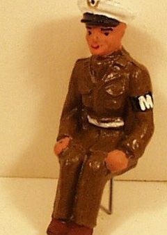 Vintage toy figure Composition type toy soldier : Police  55mm on Sale