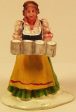 Lady carrying beer steins 2-3 8 in. train figure : Supply