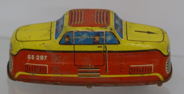 Tram Car tinplate : Parts only not working.  Original 4  x 1.5 Supply