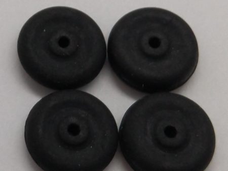 1 2  solid black wheel : toy rubber wheel: Black rubber Width 1 8  For Cheap