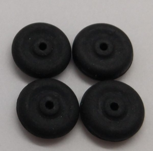 1 2  solid black wheel : toy rubber wheel: Black rubber Width 1 8  For Cheap