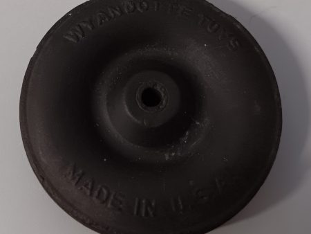 1-3 4  x 3 8  Wyandotte original Black rubber wheel For Discount