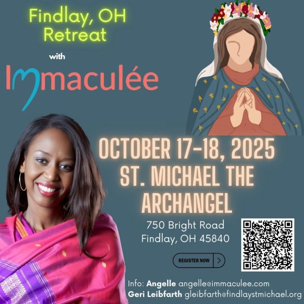 Findlay, OH Retreat October 17-18 2025 with Immaculee For Cheap